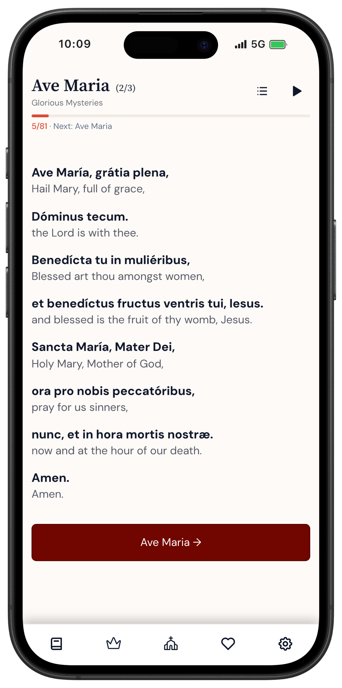 Pray in Latin